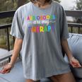 Audiobooks Are My Therapy Book Lover Audiobook Women Women's Comfort Colors T-Shirt Gray