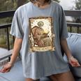 The Aunt Tarot Card Women Skeleton Aunty Book Lover Women's Comfort Colors T-Shirt Gray The Aunt Tarot Card Women Skeleton Aunty Book Lover Women's Comfort Colors T-Shirt Gray
