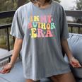 In My Author Era Writer Reading Writing Book Author Women's Comfort Colors T-Shirt Gray