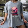 Axolotl Book Lover Librarian Reading Library Readers Women's Comfort Colors T-Shirt Gray Axolotl Book Lover Librarian Reading Library Readers Women's Comfort Colors T-Shirt Gray