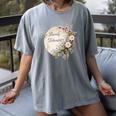 Barely Tolerable Book Lover Bookish Floral Bookworm Women's Comfort Colors T-Shirt Gray Barely Tolerable Book Lover Bookish Floral Bookworm Women's Comfort Colors T-Shirt Gray