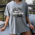 Barely Tolerable Shirt Floral Book Lover Quote Bookish Women's Comfort Colors T-Shirt Gray Barely Tolerable Shirt Floral Book Lover Quote Bookish Women's Comfort Colors T-Shirt Gray