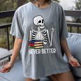 Never Better Skeleton Read Reading Book Librarian Men Women Women's Comfort Colors T-Shirt Gray Never Better Skeleton Read Reading Book Librarian Men Women Women's Comfort Colors T-Shirt Gray