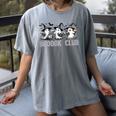 Boo Ghost Books Book Club Halloween Women School Teacher Women's Comfort Colors T-Shirt Gray Boo Ghost Books Book Club Halloween Women School Teacher Women's Comfort Colors T-Shirt Gray