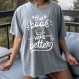 The Book Was Better Reader Teacher Librarian Reading Lovers Women's Comfort Colors T-Shirt Gray