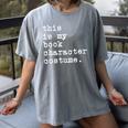 This Is My Book Character Costume Halloween Kid Adult Women's Comfort Colors T-Shirt Gray This Is My Book Character Costume Halloween Kid Adult Women's Comfort Colors T-Shirt Gray