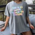 This Is My Book Character Costume Book Lover Groovy Women's Comfort Colors T-Shirt Gray This Is My Book Character Costume Book Lover Groovy Women's Comfort Colors T-Shirt Gray