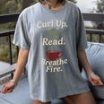 Book Dragon Fantasy Reader Cozy Reading Book Lover Dragon Women's Comfort Colors T-Shirt Gray Book Dragon Fantasy Reader Cozy Reading Book Lover Dragon Women's Comfort Colors T-Shirt Gray