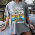 Im a Book Dragon Not a Worm Dragon Women's Comfort Colors T-Shirt Gray Im a Book Dragon Not a Worm Dragon Women's Comfort Colors T-Shirt Gray