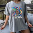 Be a Book Dragon Reading Women's Comfort Colors T-Shirt Gray Be a Book Dragon Reading Women's Comfort Colors T-Shirt Gray