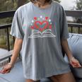 Book Heart Read Book Reading Librarian Men Women Kids Women's Comfort Colors T-Shirt Gray Book Heart Read Book Reading Librarian Men Women Kids Women's Comfort Colors T-Shirt Gray