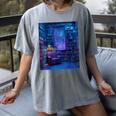 Book Library Bookshelf Armchair Window Pattern Print Women's Comfort Colors T-Shirt Gray