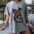 Book Lover Bookworm Reading Books Dragon Women's Comfort Colors T-Shirt Gray