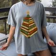 Book Lover Christmas Graphic For Librarians Women's Comfort Colors T-Shirt Gray