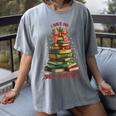 Book Lover Christmas Tree I Have No Shelf Control Women's Comfort Colors T-Shirt Gray