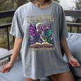 Book Lover Dragon Reading Transport You To Another World Women's Comfort Colors T-Shirt Gray