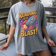 Book Lover Kids And Adults Reading Is a Blast Rocket Ship Women's Comfort Colors T-Shirt Gray Book Lover Kids And Adults Reading Is a Blast Rocket Ship Women's Comfort Colors T-Shirt Gray