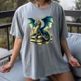 Book Lover Reading Fantasy Dragon Women's Comfort Colors T-Shirt Gray
