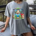 Book Lover Reading Iguana Women's Comfort Colors T-Shirt Gray Book Lover Reading Iguana Women's Comfort Colors T-Shirt Gray