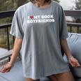 Book Lover Reading I Love My Book Boyfriends Women's Comfort Colors T-Shirt Gray Book Lover Reading I Love My Book Boyfriends Women's Comfort Colors T-Shirt Gray
