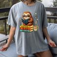Book Lover Sloth Reading Bookish Library Read Books Be Kind Women's Comfort Colors T-Shirt Gray Book Lover Sloth Reading Bookish Library Read Books Be Kind Women's Comfort Colors T-Shirt Gray