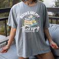 Book Are My Therapy Aesthetic Bookish Reading Women's Comfort Colors T-Shirt Gray Book Are My Therapy Aesthetic Bookish Reading Women's Comfort Colors T-Shirt Gray