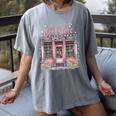 Take Me To The Book Store Librarians Valentine's Day Premium Women's Comfort Colors T-Shirt Gray