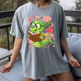 Book Worm Costume World Book Day Cute Kawaii Worm Reading Women's Comfort Colors T-Shirt Gray