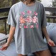 All Booked For Christmas Book Coffee Latte Gingerbread Women's Comfort Colors T-Shirt Gray