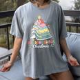 All Booked For Christmas Book Tree Lights Christmas Library Women's Comfort Colors T-Shirt Gray All Booked For Christmas Book Tree Lights Christmas Library Women's Comfort Colors T-Shirt Gray