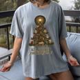 All Booked For Christmas Book Tree Book Lover Teacher Women's Comfort Colors T-Shirt Gray