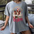 All Booked For Christmas Dragon Women's Comfort Colors T-Shirt Gray