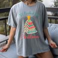 All Booked For Christmas Tree Book Bookish Christmas Women's Comfort Colors T-Shirt Gray