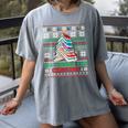All Booked For Christmas Tree Book Ugly Christmas Sweatshirt Women's Comfort Colors T-Shirt Gray All Booked For Christmas Tree Book Ugly Christmas Sweatshirt Women's Comfort Colors T-Shirt Gray