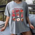 All Booked For Valentine Coquette Bow Girl Women Teacher Women's Comfort Colors T-Shirt Gray