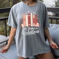 All Booked For Valentines Book Lovers Hearts Women's Comfort Colors T-Shirt Gray
