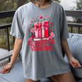 All Booked For Valentines Book Lovers Teacher Valentines Women's Comfort Colors T-Shirt Gray