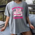 All Booked For Valentines Book Reading Coquette Bow Women's Comfort Colors T-Shirt Gray