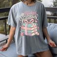 All Booked For Valentines Stacked Books Women's Comfort Colors T-Shirt Gray All Booked For Valentines Stacked Books Women's Comfort Colors T-Shirt Gray