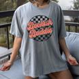 Bookish Baddie Retro Aesthetic Typography Women's Comfort Colors T-Shirt Gray