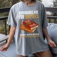 Bookmarks Are For Quitters Book Lover Saying Women's Comfort Colors T-Shirt Gray