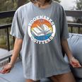 Bookmarks Are For Quitters Reader Read Book Reading Women's Comfort Colors T-Shirt Gray
