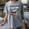 Bookmarks Are For Quitters Reading Quote Book Lover Women's Comfort Colors T-Shirt Gray Bookmarks Are For Quitters Reading Quote Book Lover Women's Comfort Colors T-Shirt Gray