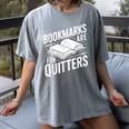 Bookmarks Quote Library Book Reader Women's Comfort Colors T-Shirt Gray