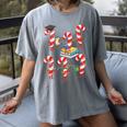 Bookmas Christmas Books Shirt Candy Cane Bookworm Women's Comfort Colors T-Shirt Gray Bookmas Christmas Books Shirt Candy Cane Bookworm Women's Comfort Colors T-Shirt Gray
