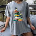 Books Abstract Artist Women Art Painting Books Women's Comfort Colors T-Shirt Gray