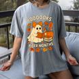 Books And BER Months Fall Librarian Reading Halloween Women's Comfort Colors T-Shirt Gray Books And BER Months Fall Librarian Reading Halloween Women's Comfort Colors T-Shirt Gray