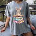 Books Bookworm Reader Book Cute Reading Bunny With Glasses Women's Comfort Colors T-Shirt Gray Books Bookworm Reader Book Cute Reading Bunny With Glasses Women's Comfort Colors T-Shirt Gray