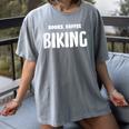 Books Coffee Biking Women's Comfort Colors T-Shirt Gray