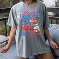 Books Fireworks And Freedom 4th Of July Book Lover Women's Comfort Colors T-Shirt Gray
